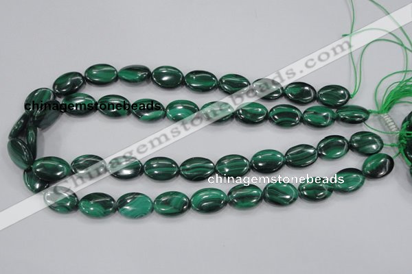 CMN104 15.5 inches 13*18mm oval natural malachite beads wholesale