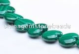 CMN116 15.5 inches 15*15mm heart natural malachite beads