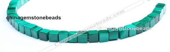 CMN15 A grade 8*8*8mm cube natural malachite beads Wholesale