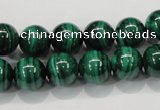 CMN154 AA grade 14mm round natural malachite beads Wholesale