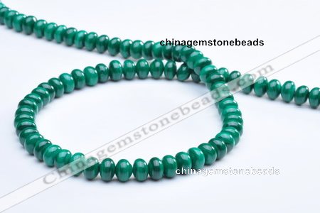 CMN16 A grade 4*6mm roundel natural malachite beads Wholesale