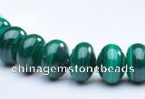 CMN17 A grade 6*8mm roundel natural malachite beads Wholesale