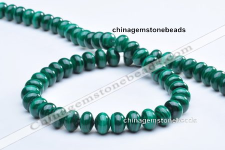 CMN17 A grade 6*8mm roundel natural malachite beads Wholesale