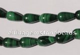 CMN219 15.5 inches 7*12mm teardrop natural malachite beads wholesale