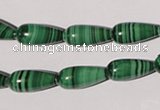 CMN220 15.5 inches 7*15mm teardrop natural malachite beads wholesale