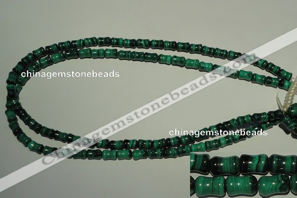 CMN232 15.5 inches 6*9mm bone natural malachite beads wholesale