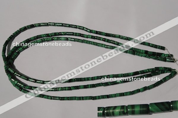 CMN237 15.5 inches 4*8mm tube natural malachite beads wholesale