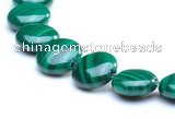 CMN25 A grade 4*8mm coin shape natural malachite beads Wholesale