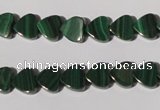 CMN261 15.5 inches 8*8mm heart natural malachite beads wholesale