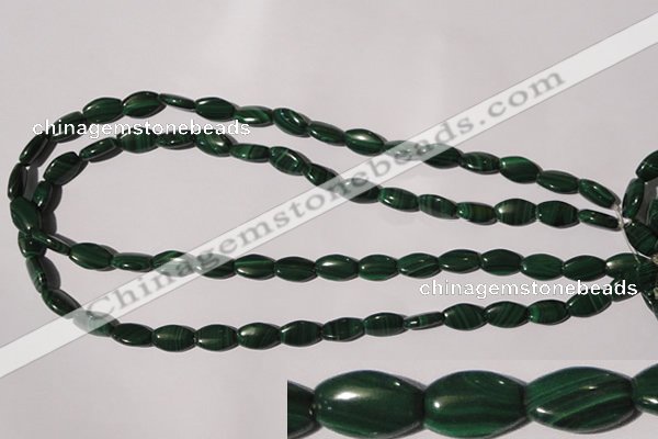 CMN265 15.5 inches 8*12mm flat drum natural malachite beads wholesale