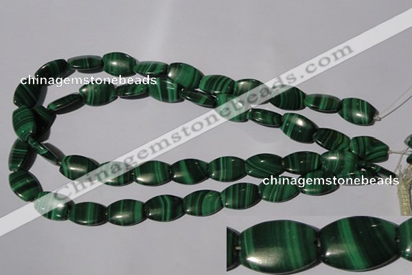 CMN268 15.5 inches 13*18mm flat drum natural malachite beads wholesale