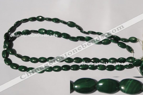 CMN270 15.5 inches 8*12mm oval natural malachite beads wholesale