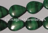 CMN285 15.5 inches 15*20mm flat teardrop natural malachite beads