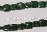 CMN292 15.5 inches 8*8mm square natural malachite beads wholesale