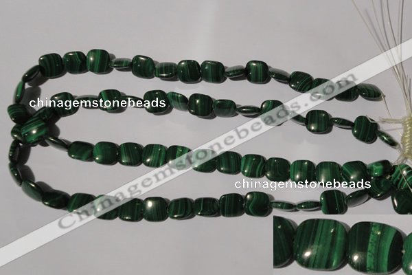CMN294 15.5 inches 12*12mm square natural malachite beads wholesale