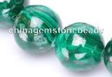 CMN30 AB grade 20mm round natural malachite beads Wholesale