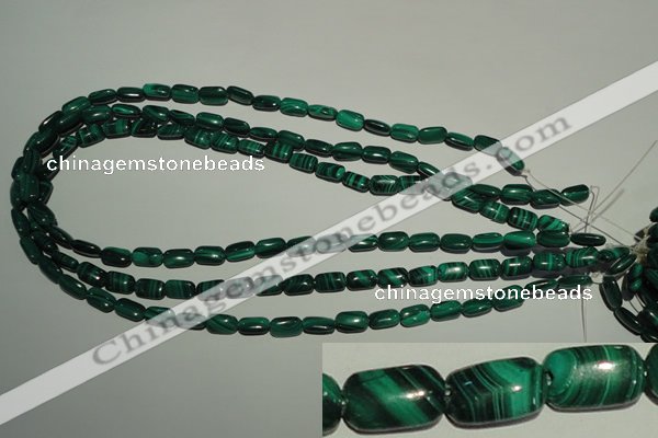 CMN301 15.5 inches 6*10mm rectangle natural malachite beads wholesale