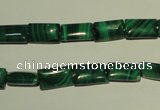 CMN311 15.5 inches 6*10mm rectangle natural malachite beads wholesale