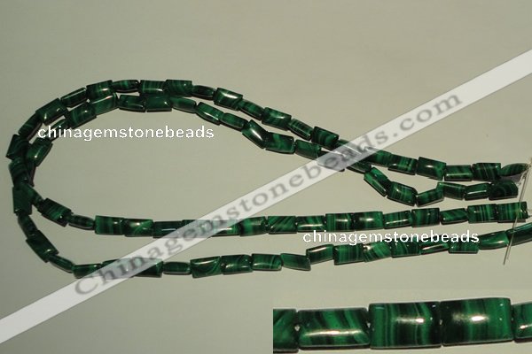 CMN311 15.5 inches 6*10mm rectangle natural malachite beads wholesale