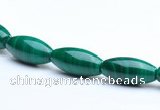 CMN32 8*12mm rice A grade natural malachite beads wholesale