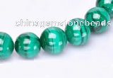 CMN37 AB grade 4mm round natural malachite beads Wholesale