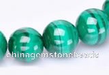 CMN39 AB grade 8mm round natural malachite beads Wholesale