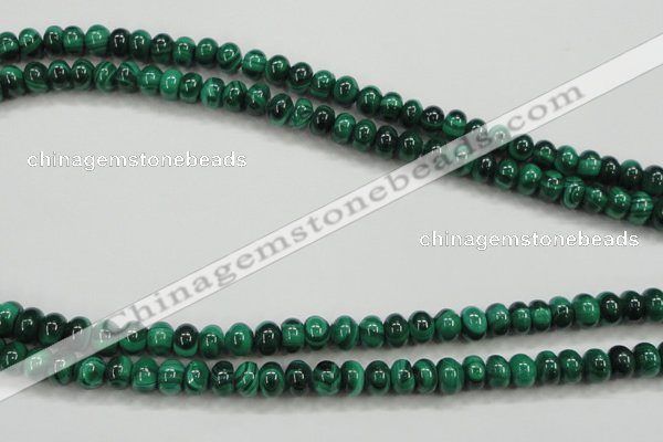 CMN400 15.5 inches 4*6mm rondelle natural malachite beads wholesale