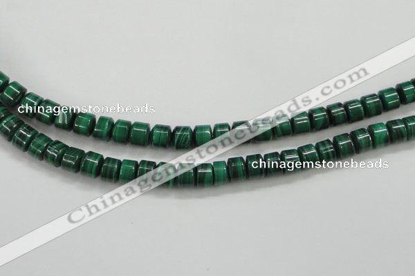 CMN408 15.5 inches 5*6mm tyre natural malachite beads wholesale