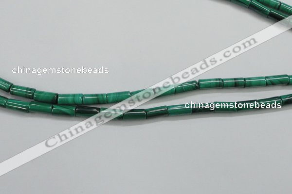 CMN410 15.5 inches 4*9mm tube natural malachite beads wholesale