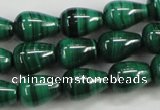 CMN414 15.5 inches 5*7mm teardrop natural malachite beads wholesale