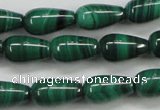 CMN415 15.5 inches 5*9mm teardrop natural malachite beads wholesale