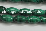 CMN418 15.5 inches 4*6mm rice natural malachite beads wholesale