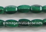 CMN422 15.5 inches 5*8mm faceted rice natural malachite beads