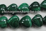 CMN425 15.5 inches 8*8mm heart natural malachite beads wholesale