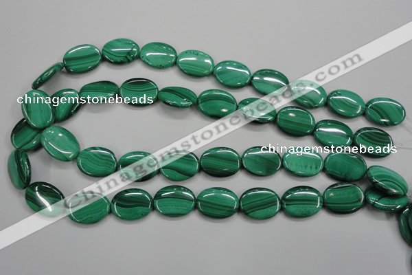 CMN435 15.5 inches 15*20mm oval natural malachite beads wholesale