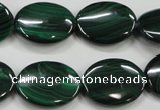 CMN436 15.5 inches 15*20mm oval natural malachite beads wholesale