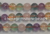 CMQ212 15.5 inches 8mm round multicolor quartz gemstone beads