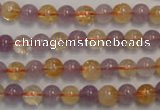 CMQ215 15.5 inches 6mm round multicolor quartz gemstone beads