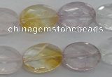 CMQ253 15.5 inches 13*18mm faceted oval multicolor quartz beads