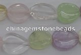 CMQ260 15.5 inches 12*14mm -14*16mm freeform multicolor quartz beads