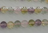 CMQ302 15.5 inches 8mm round multicolor quartz gemstone beads