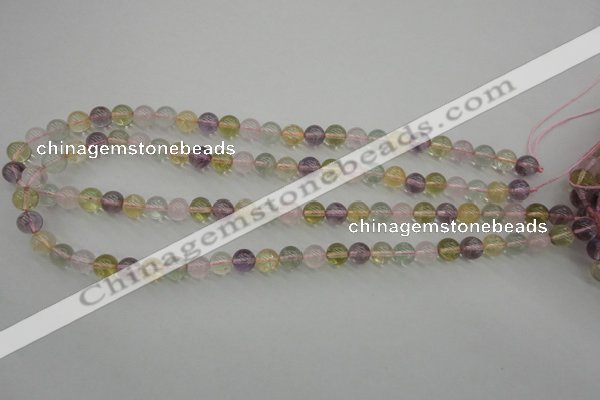 CMQ302 15.5 inches 8mm round multicolor quartz gemstone beads