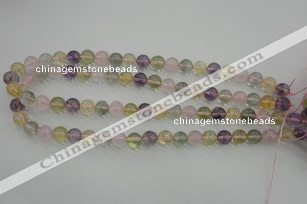 CMQ303 15.5 inches 10mm round multicolor quartz gemstone beads