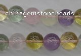 CMQ304 15.5 inches 12mm round multicolor quartz gemstone beads