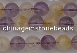 CMQ312 15.5 inches 8mm round citrine & amethyst beads wholesale