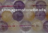 CMQ313 15.5 inches 10mm round citrine & amethyst beads wholesale