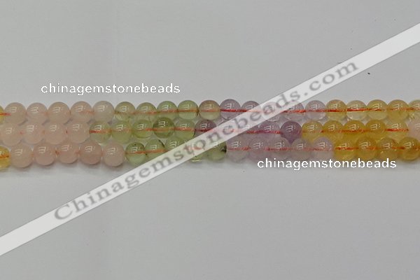 CMQ322 15.5 inches 8mm round mixed quartz beads wholesale