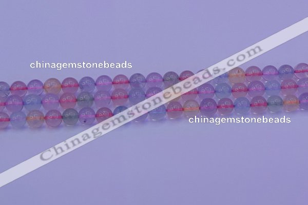 CMQ332 15.5 inches 8mm round colorful quartz beads wholesale