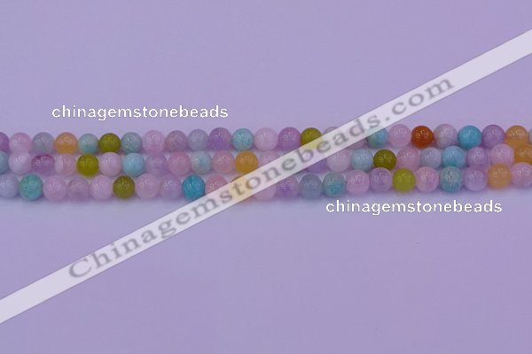 CMQ341 15.5 inches 6mm round mixed quartz gemstone beads