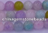 CMQ342 15.5 inches 8mm round mixed quartz gemstone beads